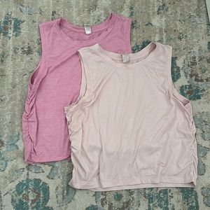 Yogalicious pink tanks